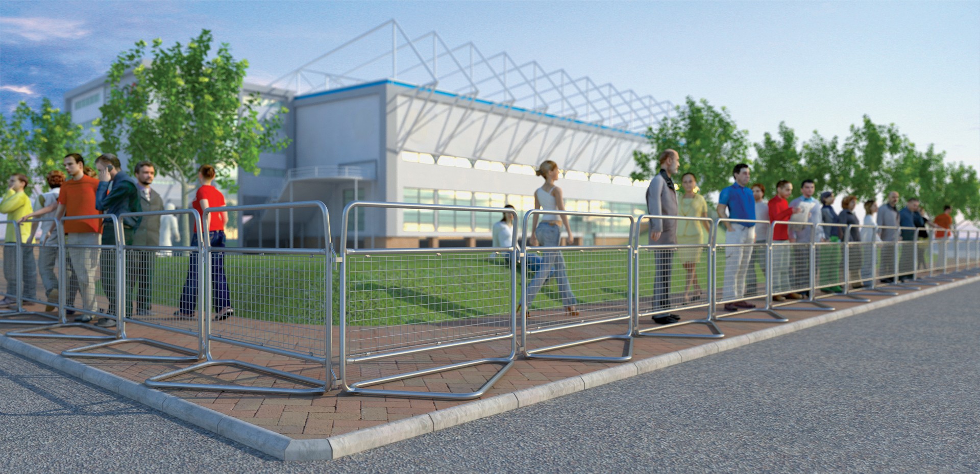 Met crowd control barrier
