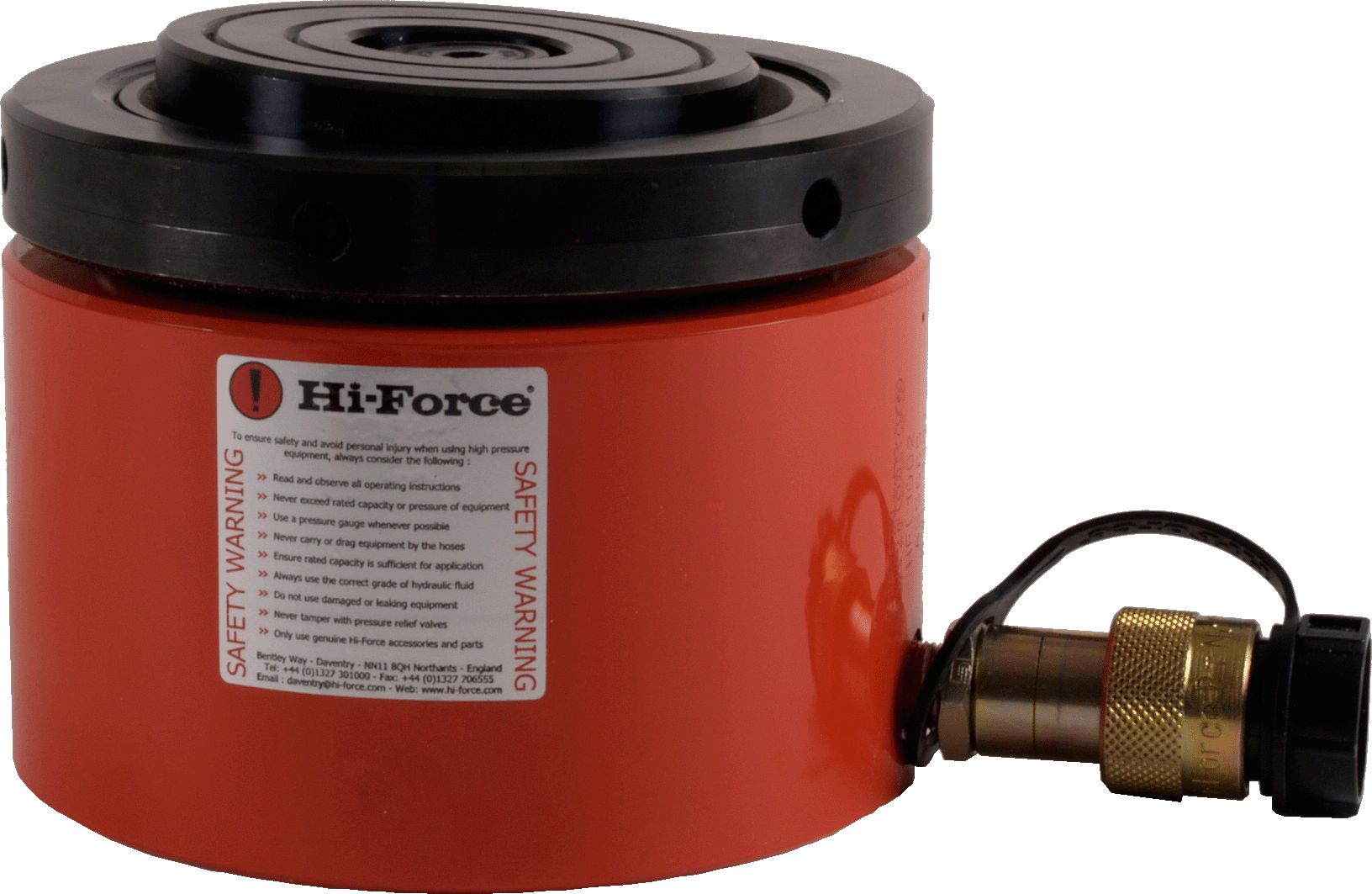 Low Height Cylinder c/w Lock Nut 50t SWL 51mm Stroke