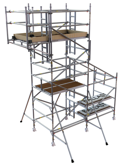 BoSS Compact End Cantilever 2.5m Tower 4.3m Handrail Height