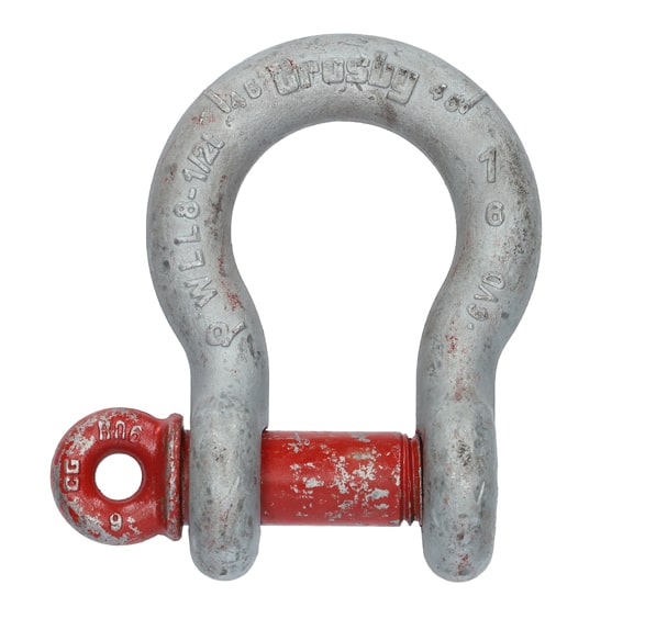 Crosby Red Bow Shackle Screw Pin SWL 8.5t | Speedy Hire