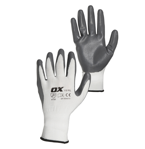 XO OX Guanti Termici Antiscivolo 'Thermal Grip' - Arancioni/Beige, Taglia 10/XL - Lattice Antiscivolo, EN388