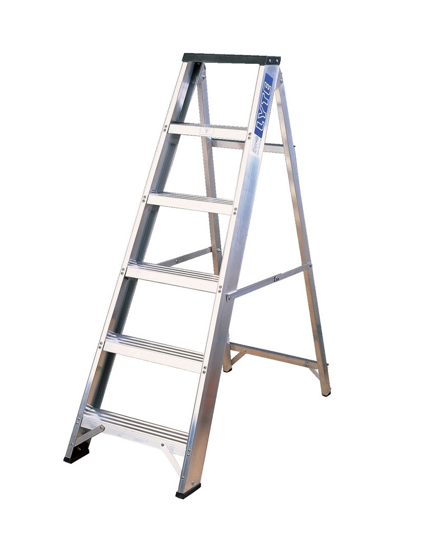 Lyte Class 1 Aluminium Swingback Steps - 4 Tread