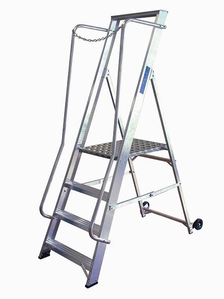 Lyte Extra Wide Class 1 Aluminium Steps - 4 Tread