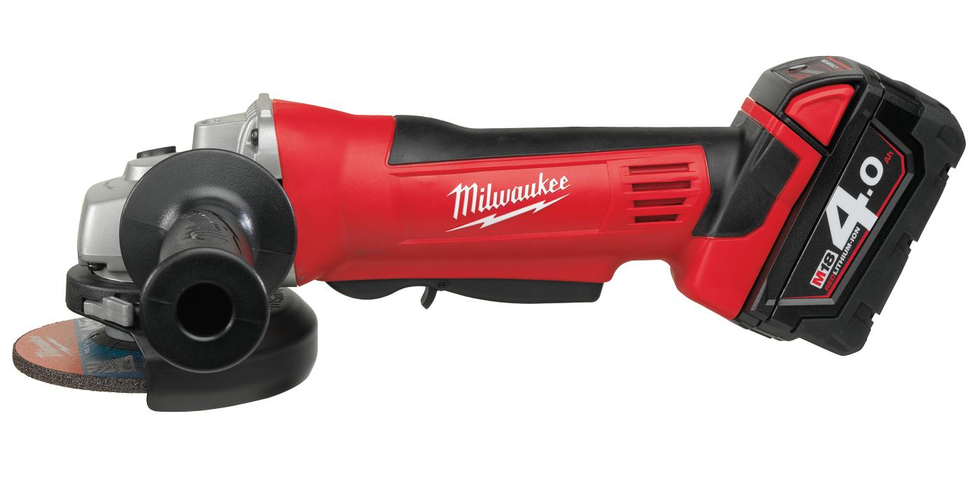 Milwaukee HG18AG 115mm Cordless Angle Grinder With Batteries