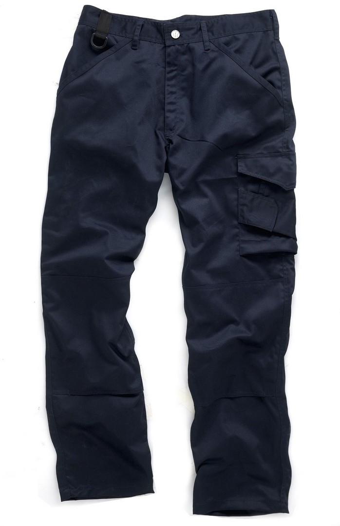 Scruffs Worker Trouser Navy - 40in Waist, 31in Leg